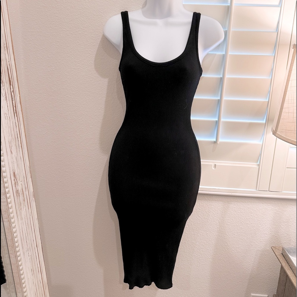 Naked Wardrobe Snatched Black Dress size L